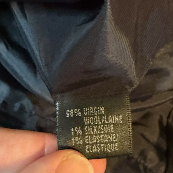 Lafayette 148 Wool and Silk Dress Pants High Rise Black Speckled New - Picture 8 of 11
